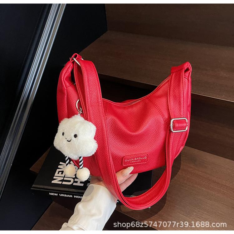 Niche Design Large Capacity Single Shoulder Armpit Dumpling Bag Women's 2025 Summer New Fashion Versatile Messenger Tote Bag