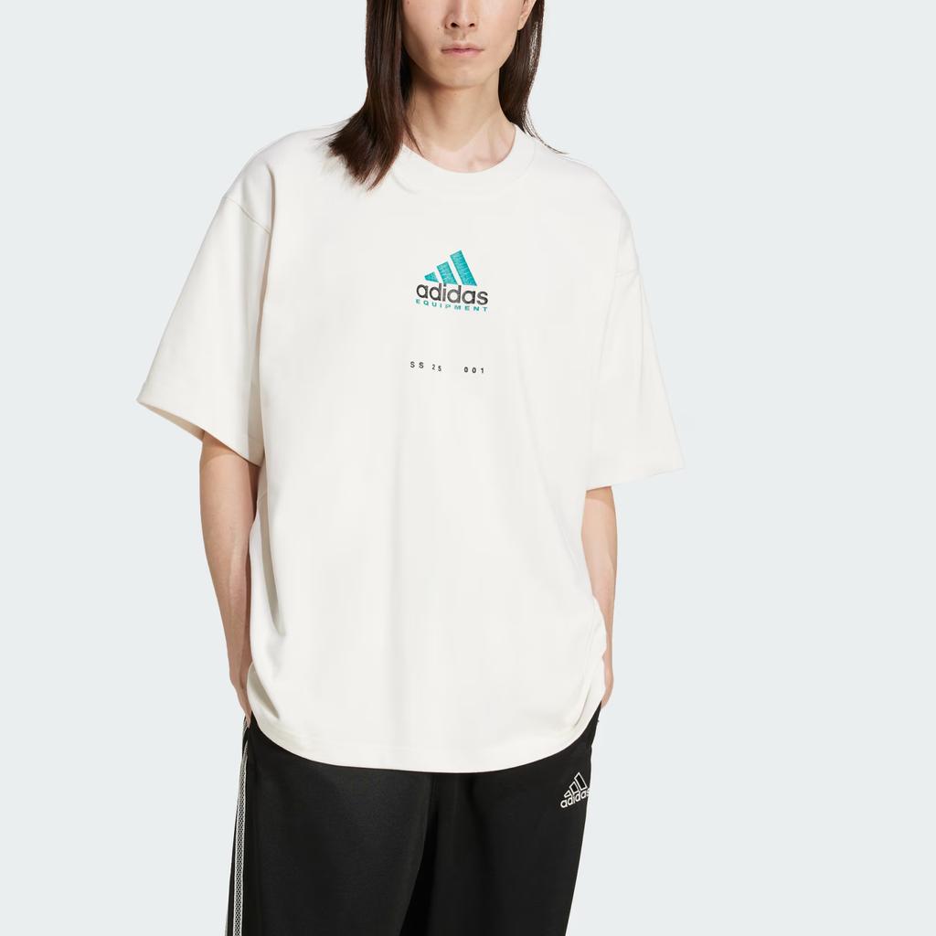 Adidas Equipment Series EQT Minimalist Casual Loose Short Sleeve T-Shirt Men Tops Cloud-White JN4845