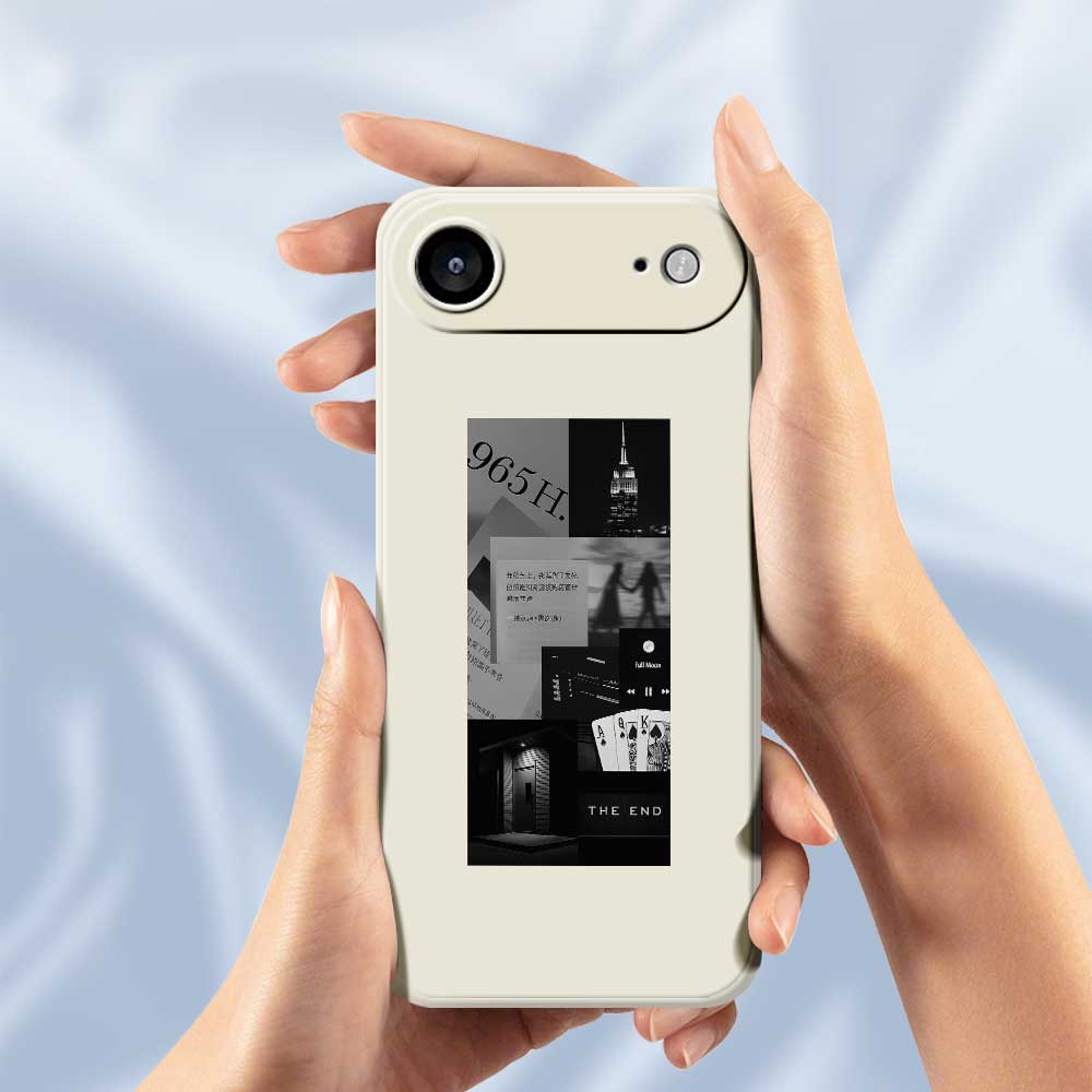 Pro iPhone 17 Air Pouzdro Prošívání Vzor s potiskem fotografií Rovný okraj TPU Zadní kryt na telefon