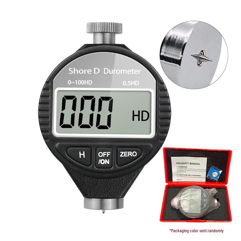 Digital Shore Hardness Tester for Silicone, Plastic, Rubber, Tires - Type A/C/D