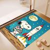 Snoopy Space Adventure Print Rug - Non-slip Kitchen Mat, Outdoor Rug, Home and Bedroom Decor, Yoga Mat, Birthday Gift.