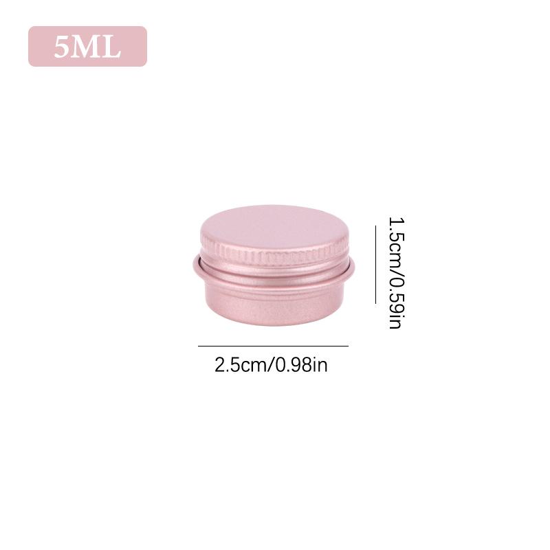 5-180ml Cream Jar Tin Cosmetic Lip Balm Containers Nail Derocation Crafts Pot Refillable Bottle Screw Thread Empty Candles Box