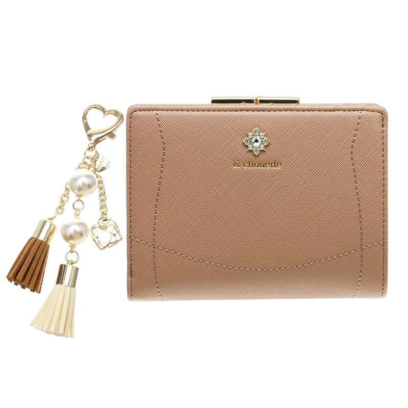 [ONLYOU] Andschouette Chouette Metallbeschläge Beutel Kappe Faltbrieftasche Brieftasche Bifold Bifold Bijou Damen Erwachsene Mädchen Modisch Niedlich Samantha Geschenk