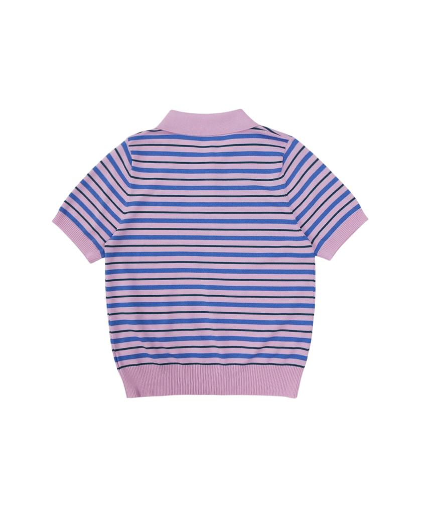 MONBIRDIE GOLF Lea Multiple Polo Knit Pink