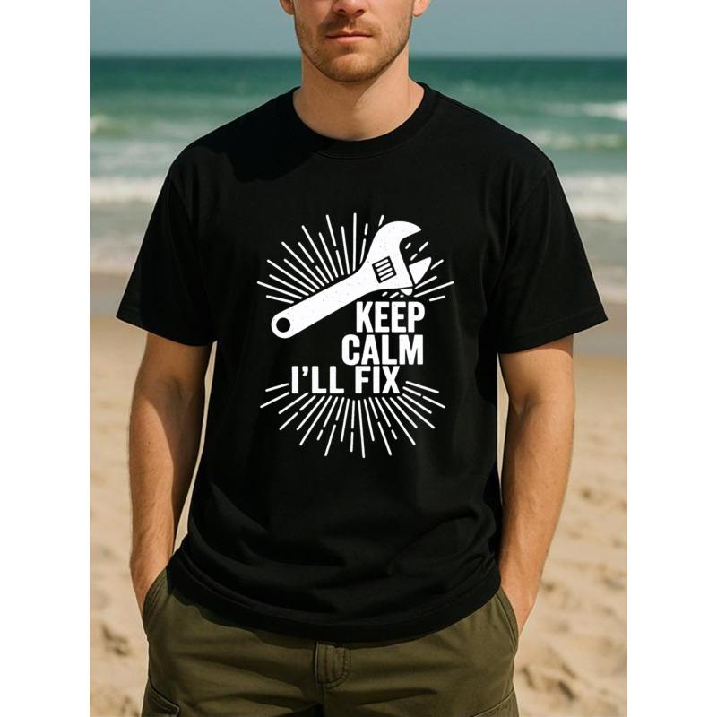 European Size Men'S Print Short-Sleeved T-Shirt | Loose Crew Neck,Sweat-Absorbing and Quick-Drying,Casual and Professional,for All-Season Casual Wear