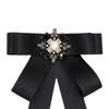 Black Fabric Bow Brooches For Women College Style Collar Flower Lapel Pins  Necktie  Jewelry Gifts