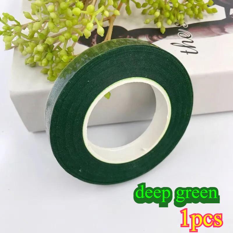 Bouquet Floral Stem Tape DIY Artificial Flowers Bouquets Tape Self-adhesive Wrapping Green Tape for Wedding Party Decor Supplies