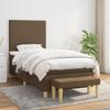 Exclusive House - Slatted Bed Base with Mattress Dark Brown 90x200 Cm