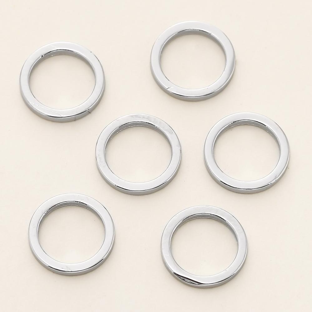 10/20 Stück/Packung 14K/18K Goldfarben Beschichtetes Messing Offene Biegeringe Sprengringe Verbinder für Schmuck Halsketten Herstellung Zubehör