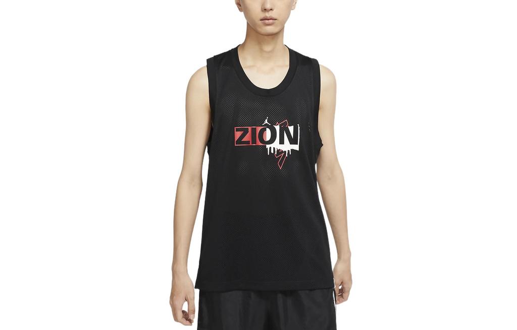 Jordan Tank Tops Men's Black Crew Neck Moderate Straight Fit DX6583-010
