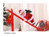 Red Climbing Santa Claus with White Ladder for Christmas Decor