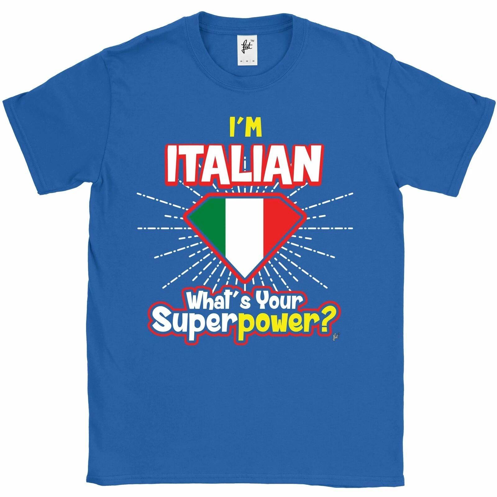 I m Italian - What s Your Superpower? Mens T-Shirt L