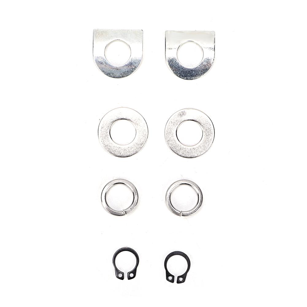 Black Aluminum 29mm1.1in Motorcycle Footpegs Screw Nut Kit Pedal Mounting Accessory
