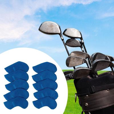 10 Adet Golf Demir Başlığı Kılıfları Koruyucu Kılıflar Toz Geçirmez Modern Esnek Taşınabilir Yeni Başlayan Sporları