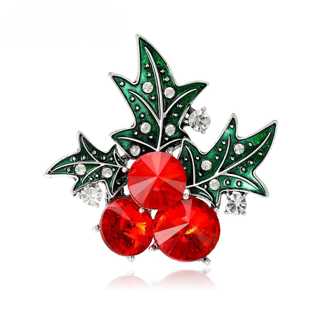 Christmas Fruit Brooch, Women'S Exquisite Jewelry Accessories, Office Party Decoration Brooch, Give Friends Holiday Gifts