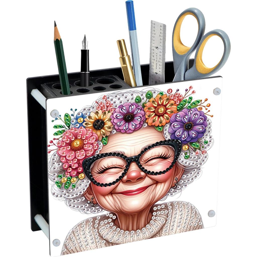 DIY Diamond Painting Kit Special Shape Diamond Pen Container Office Supplies Storage Box Diamond Painting Storage for Desk