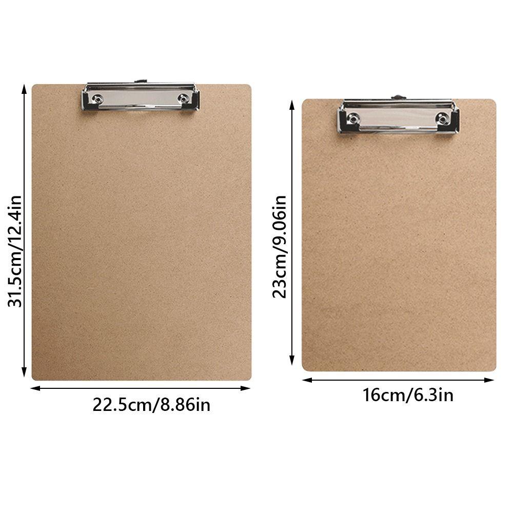 Wood Board Writting Pad Wood Memo Folder Durable Storage Folder  Cafe