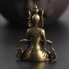 Retro Bronze Meditar Zen Budismo Casa Buda ornamento Sala de estar Decoração Artesanal Estátua de Cobre Casa de Chá Ornamento