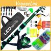 Leofishing Fishing Pole Kids New Set Full Kits With Telescopic Fishing Rod And Spinning Reel Baits Hooks Saltwater Travel Pole Set