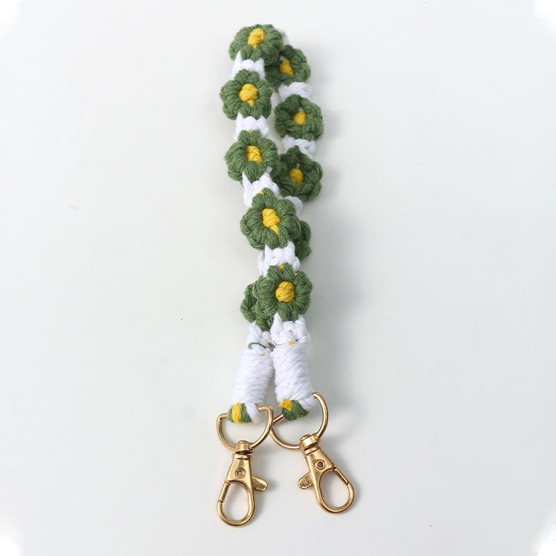 Nordic Style Hand-woven Small Daisies Cute Flowers Stanley Water Cup with Water Cup Rope Cup Cover Silicone Ring