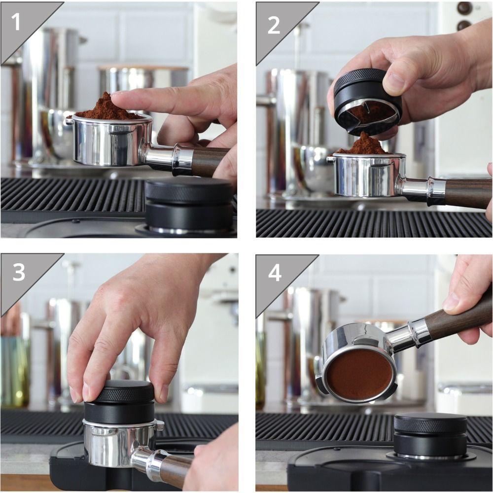 Cafe Stainless Steel Manual Coffee Distributor Coffee Accessories Coffee Powder Press Coffee Tamper