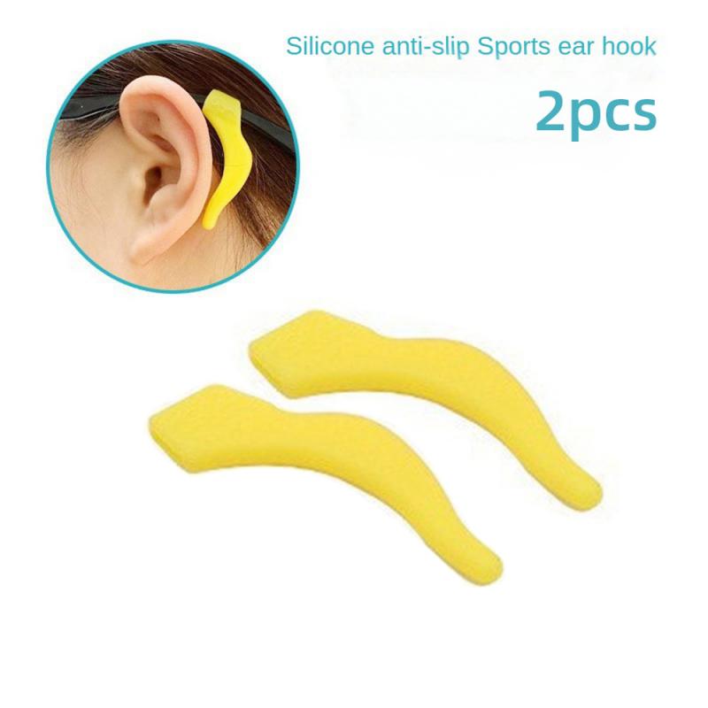 1pair Glasses Slip Resistant Sleeve Silicone Ear Hook Ear Fixing Bracket For Lens Frame Anti Drop Ear Clip Eyeware Accessories