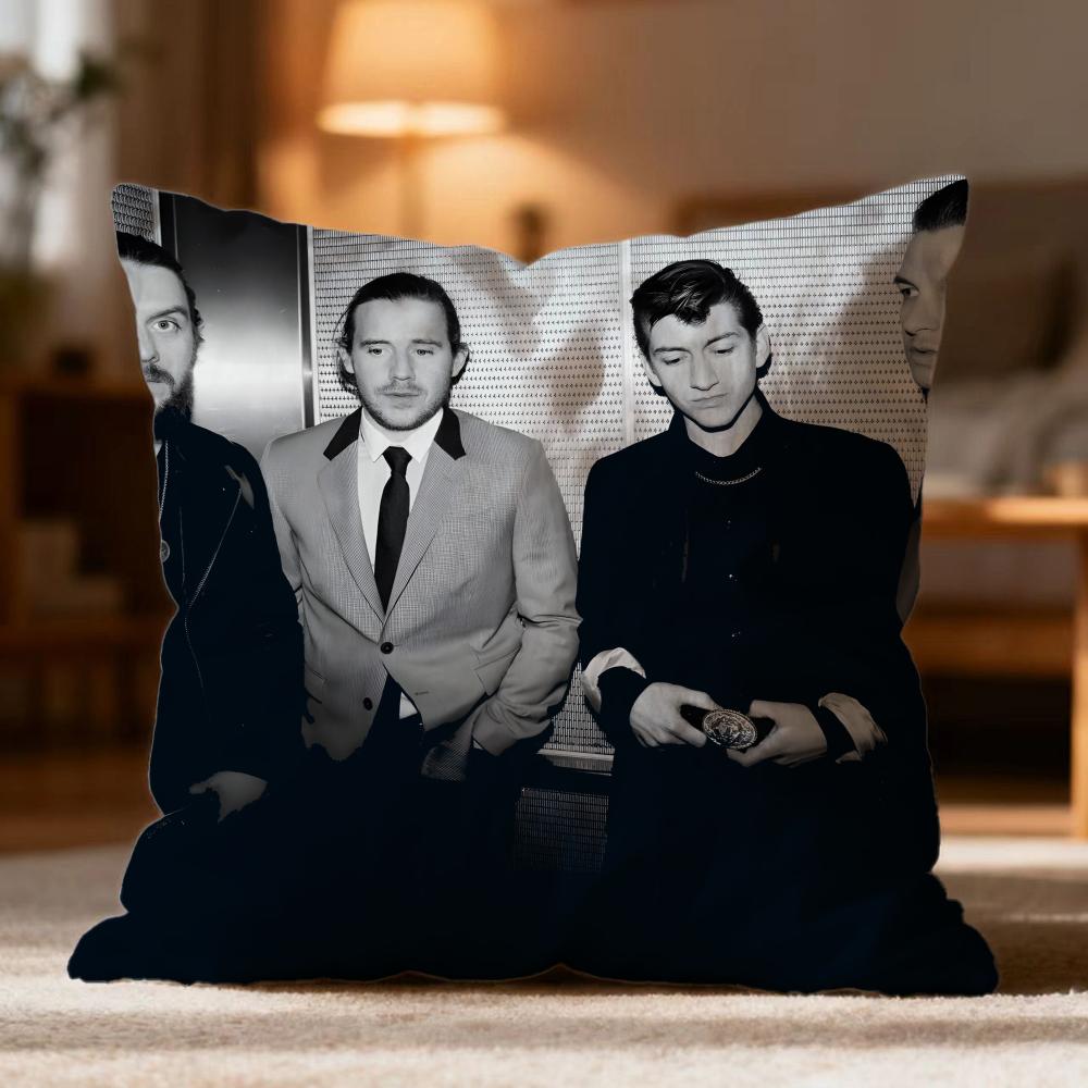 Popular AArctic Monkeyses Cushion Cover Soft Washable Pillow Case Multi-Scene for Couch Bed Travel Office Use