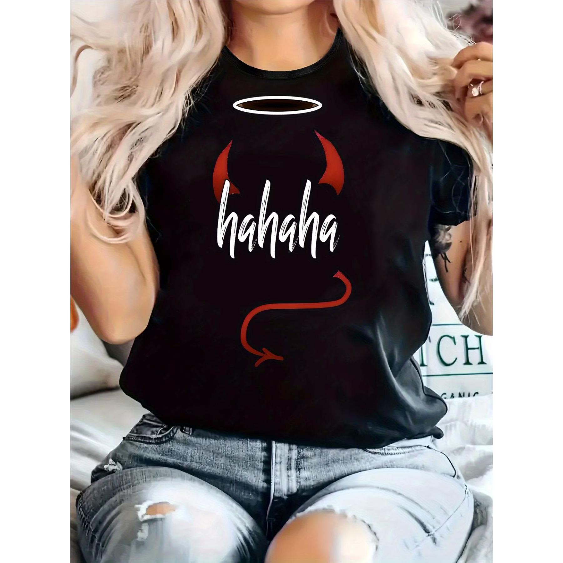 Женская футболка с круглым вырезом, Повседневная футболка с коротким рукавом для весны и лета, Женская одежда S чёрный