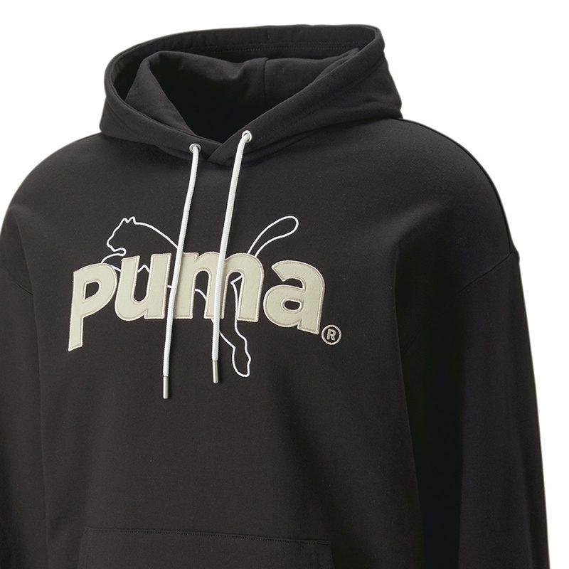 PUMA Sweatshirts Men's Black Hooded Moderate Regular 620631-01