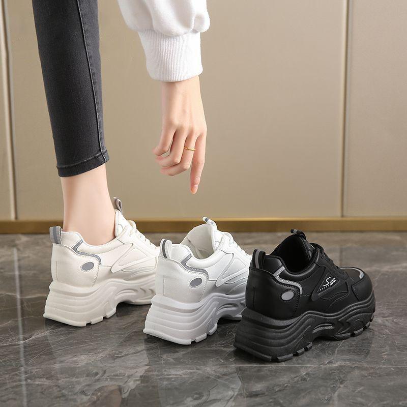 Dad shoes girl 2025 spring and autumn new popular casual shoes ins trendy retro high fried street light and comfortable, single shoes