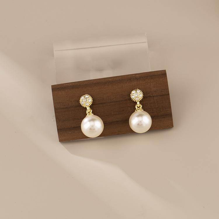 

Серьги-подвески со стразами и искусственным жемчугом, модные нежные роскошные зажимы для ушей в виде москитной спирали без отверстий для ушей