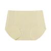 Women's Mid-High Waist Seamless Ice Silk Antibacterial Briefs - Breathable Mulberry Silk Crotch Shorts for Summer