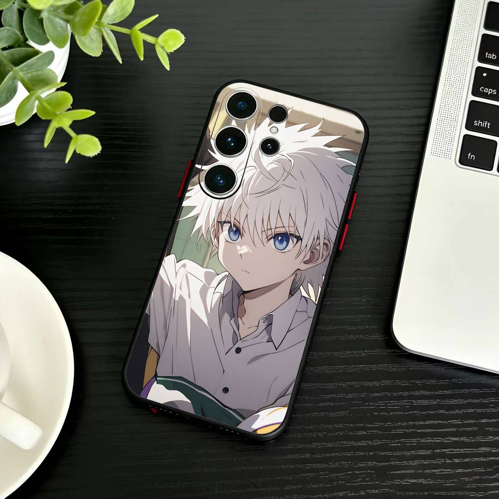 D-Killua Zoldyck H-Hunter X Hunter Phone Case For Samsung S26,S25,S24,S23,S22,S21,S20,Ultra,Plus,FE Black Soft Cover