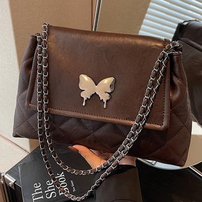 2025 Autumn New Women's Large-capacity Commuter Butterfly Tote Bag Going Out for Travel Shoulder Messenger Bag Commuter Bag