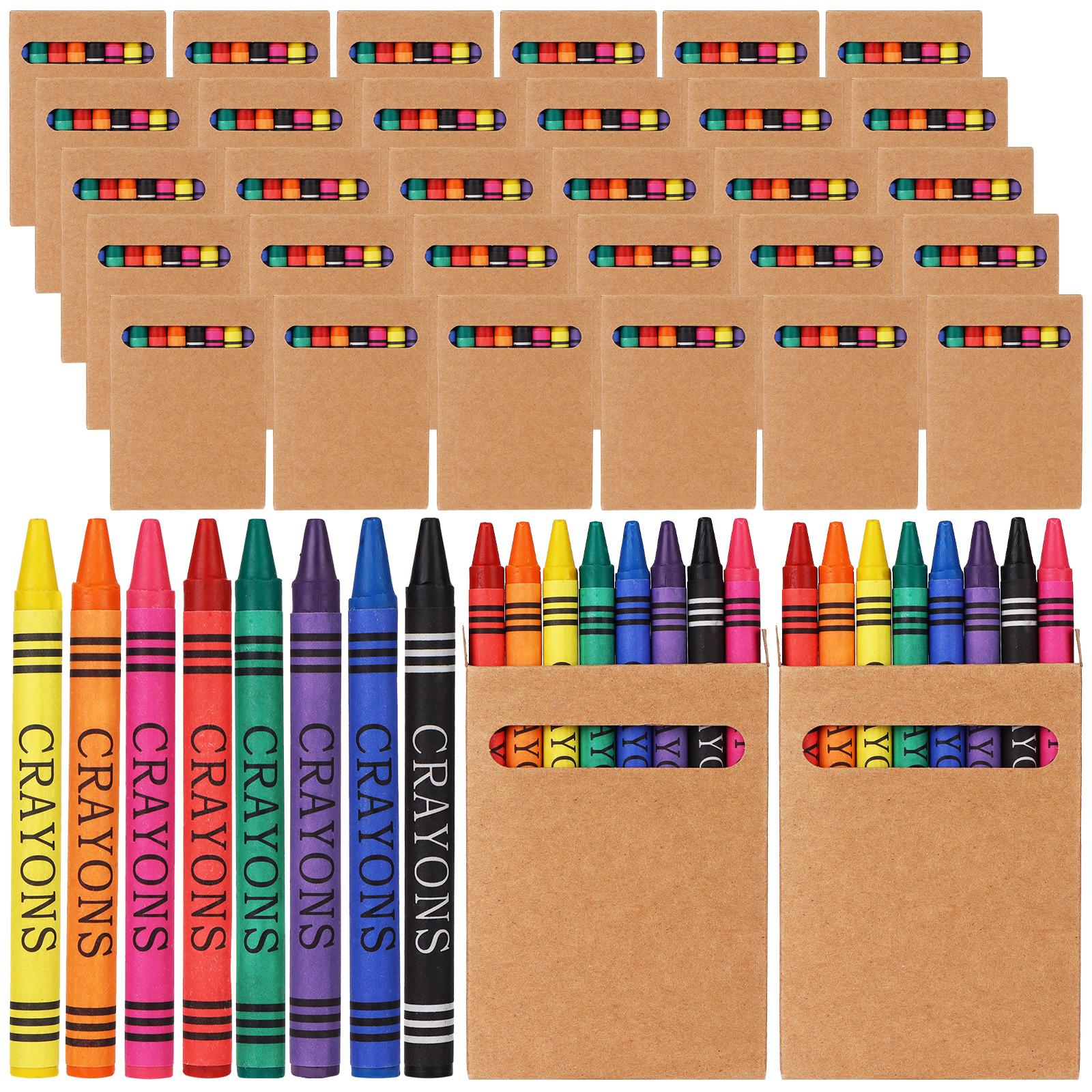 

30 Sets Of Coloring Crayons Crayons Bulk Individual Packs 8 Color Crayon Mini Wrapped Wax Party Favors For Back To School Teache армия зеленый