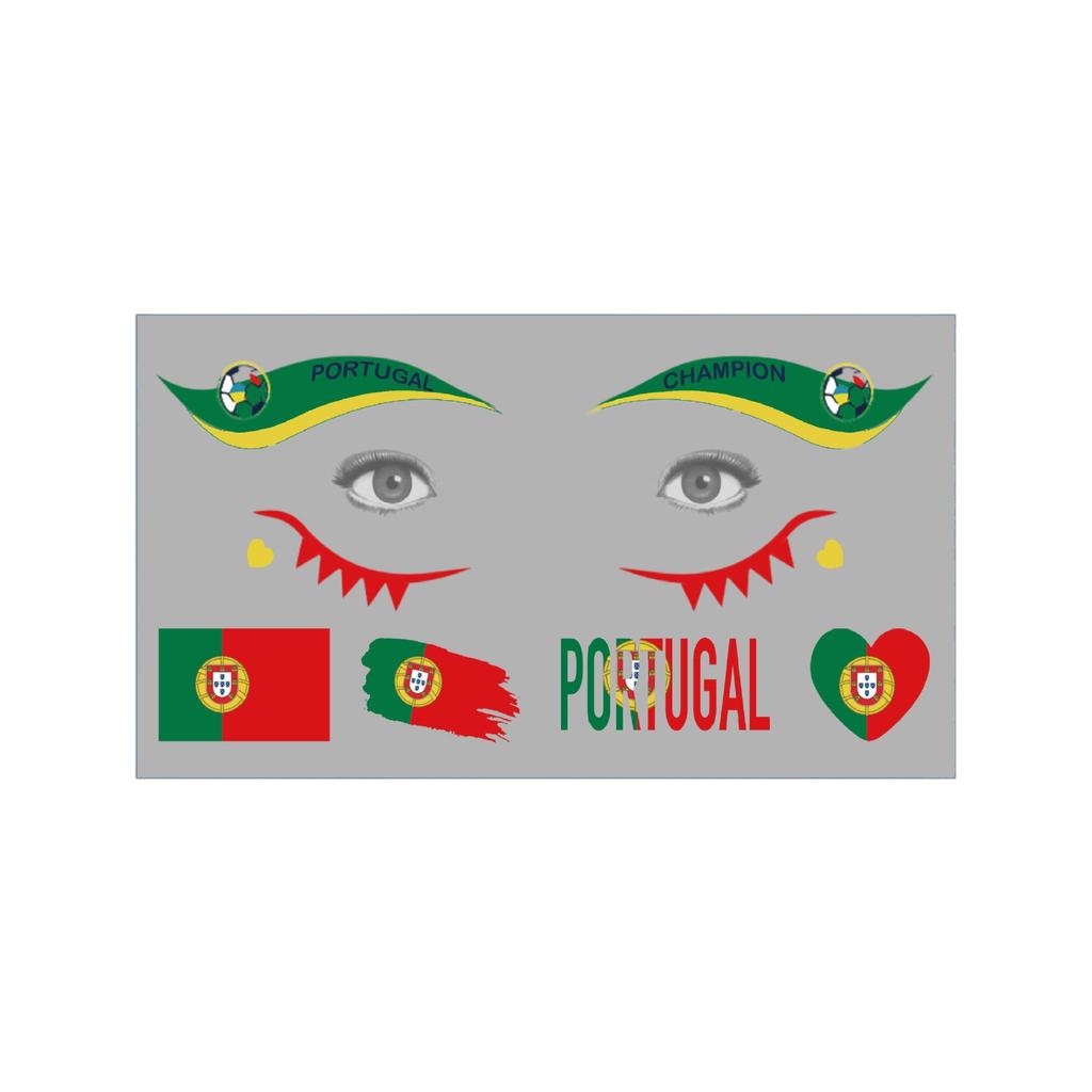 Multi Flag Color Stickers Sports Fans Party Party Temporary Stickers For Face