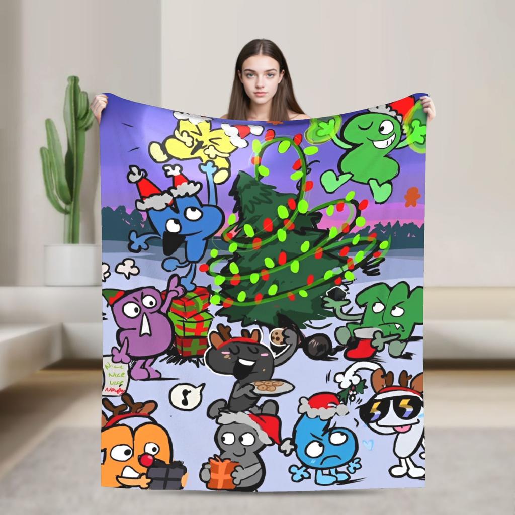 Inanimate Insanity All Characters Flannel Blanket Soft Throw Blanket for Home Decor Travel Print Bedspread Sofa Bed Cover