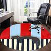 1pc Cat Stripes Office Round Area Rug,  Mat Suitable For Office, Under Office Chairs Bedroom Living Room Home Decor, Room Deco