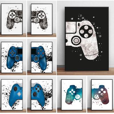Gaming Room Gamepad Leinwandgemälde Moderne Poster und Drucke Wandkunst HD Bilder für Jungen Kinder Home Gamer Geschenk Dekoration
