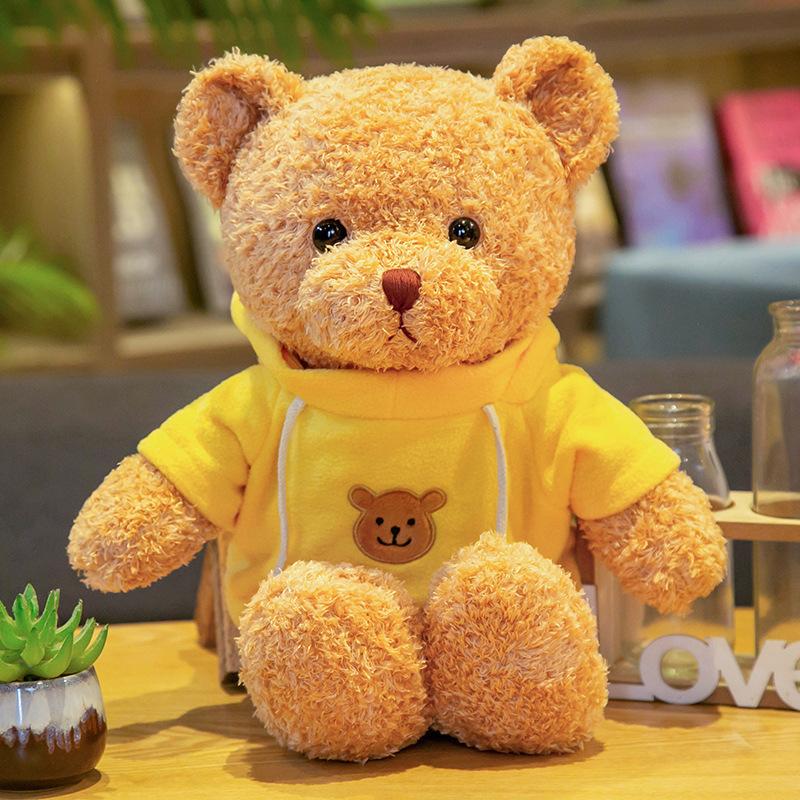 Sweater Bear Doll Clothing Teddy Bear Plush Toy Children's Ragdoll Grabbing Machine Doll Flower Shop Gift