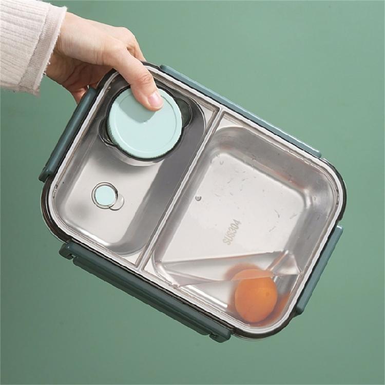 Food Container Portable 304 Stainless Steel Lunch Box for Students and Professionals Outdoor Meal Dinnerware Tool