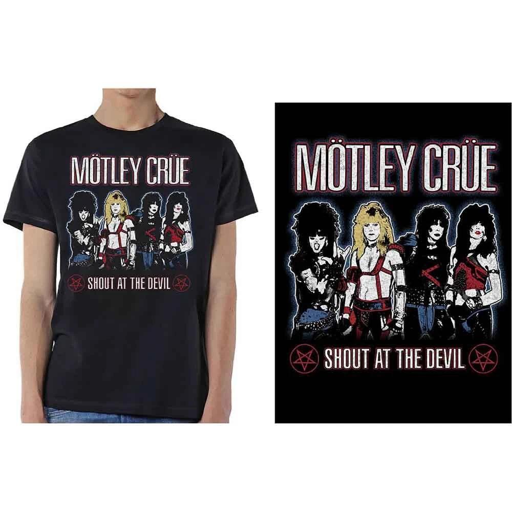 Motley Crue MOTTEE40MB04 T-Shirt, Black, X-Large XL