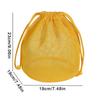 Travel Large Capacity Mesh Nylon Cosmetic Bag Organizer Foldable Casual Mesh Drawstring Bags Rope Bundle Pocket Swim Washing Bag
