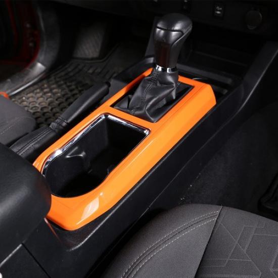 ABS Orange Kit Center Control Gear Panel Cover Trim For Toyot-a Tacoma 2016-
