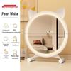 Brangdy Cat Ear Desktop Makeup Mirror, Round