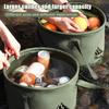 Tragbarer Faltbarer Eimer 5L 10L Großes Fassungsvermögen Outdoor Camping Reise Zusammenklappbarer Handlicher Wasserbehälter Für Outdoor Wandern