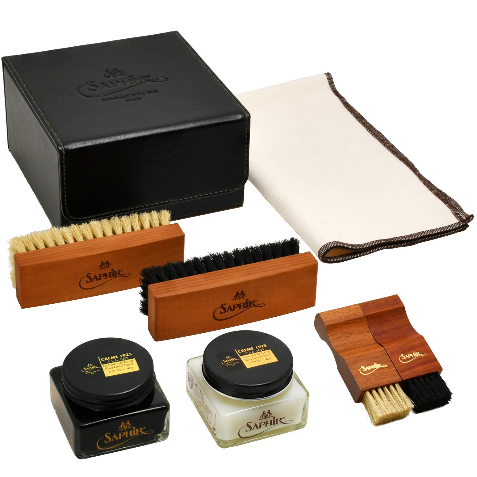 

Чистка обуви Deluxe Shoe Shine Shoe Job Joining Black Neutral 75 мл [Saphir] Набор, Набор, Блеск, День отца, День святого Валентина, Праздник, Праздник и