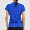 Li Ning Multifunctional Breathable Sweat-Absorbing Professional Competition Training Badminton Short Sleeve T-Shirt Women Tops Crystal-Blue AAYS064-2