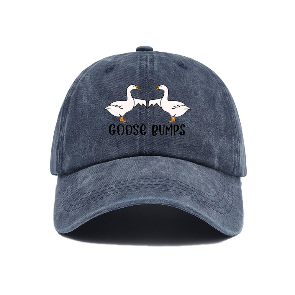 New hot-selling printed washed retro printed baseball cap dad hat dad hat duck tongue