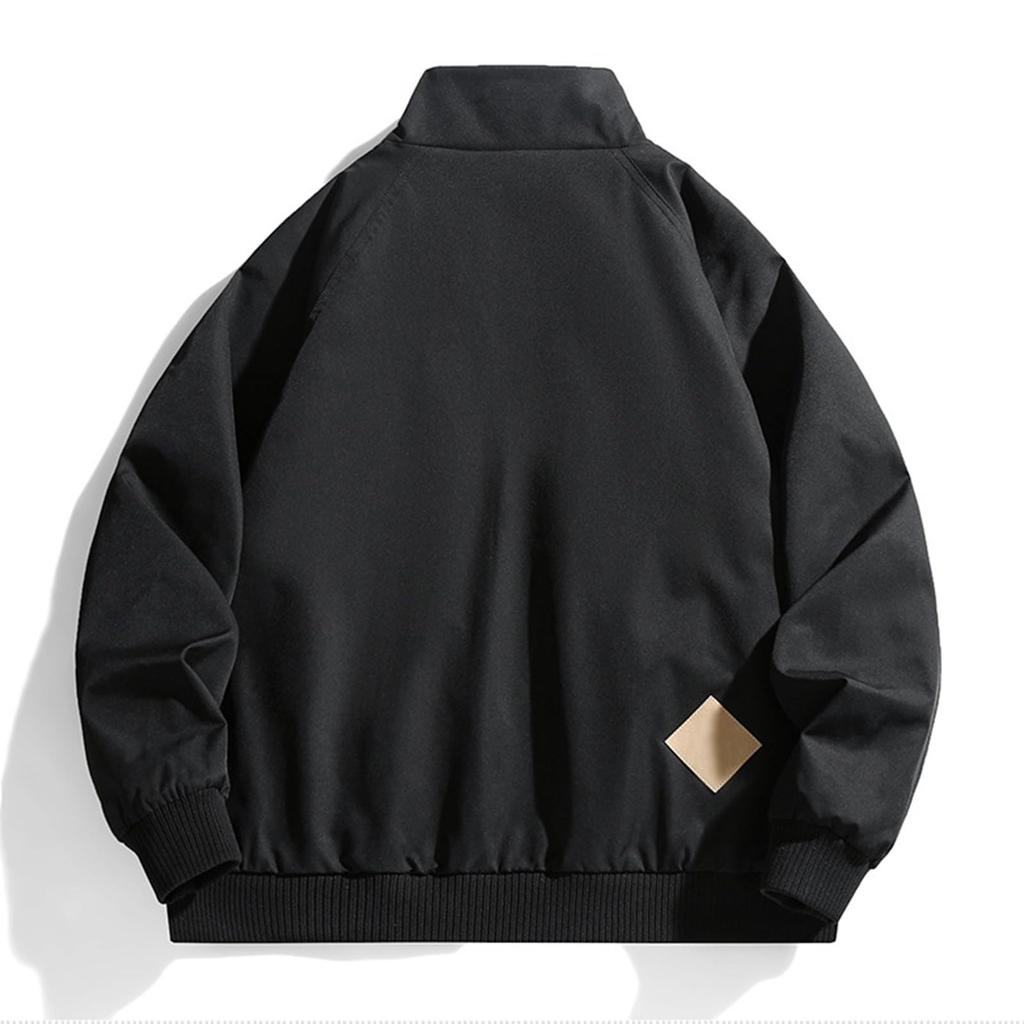 Mens Casual Outdoor Pocket Solid Color Fashion Jacke